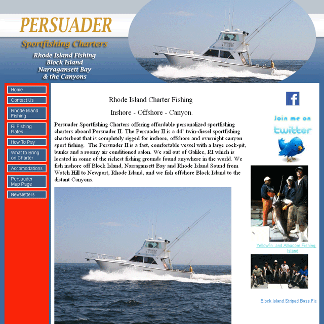 Persuader Sportfishing Charters Rhode Island - Block Island and Narragansett Bay