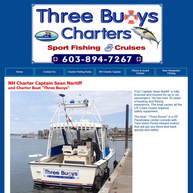 "three Buoys" Charters